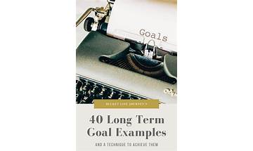 How to set and accomplish long-term goals (with example)